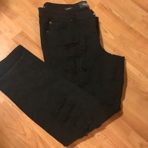 Torrid Distressed Plaid Jeans - Size 18